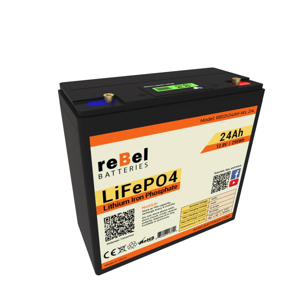 Review of the reBel 12V LiFePO4 - 24Ah Lithium Iron Phosphate Battery with LCD